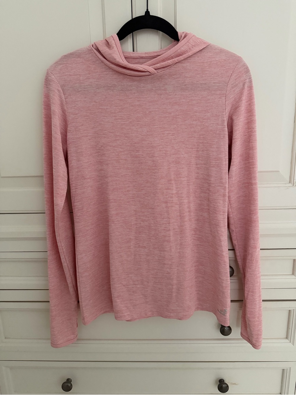 bcg Dusty Pink Hooded Long Sleeve Top